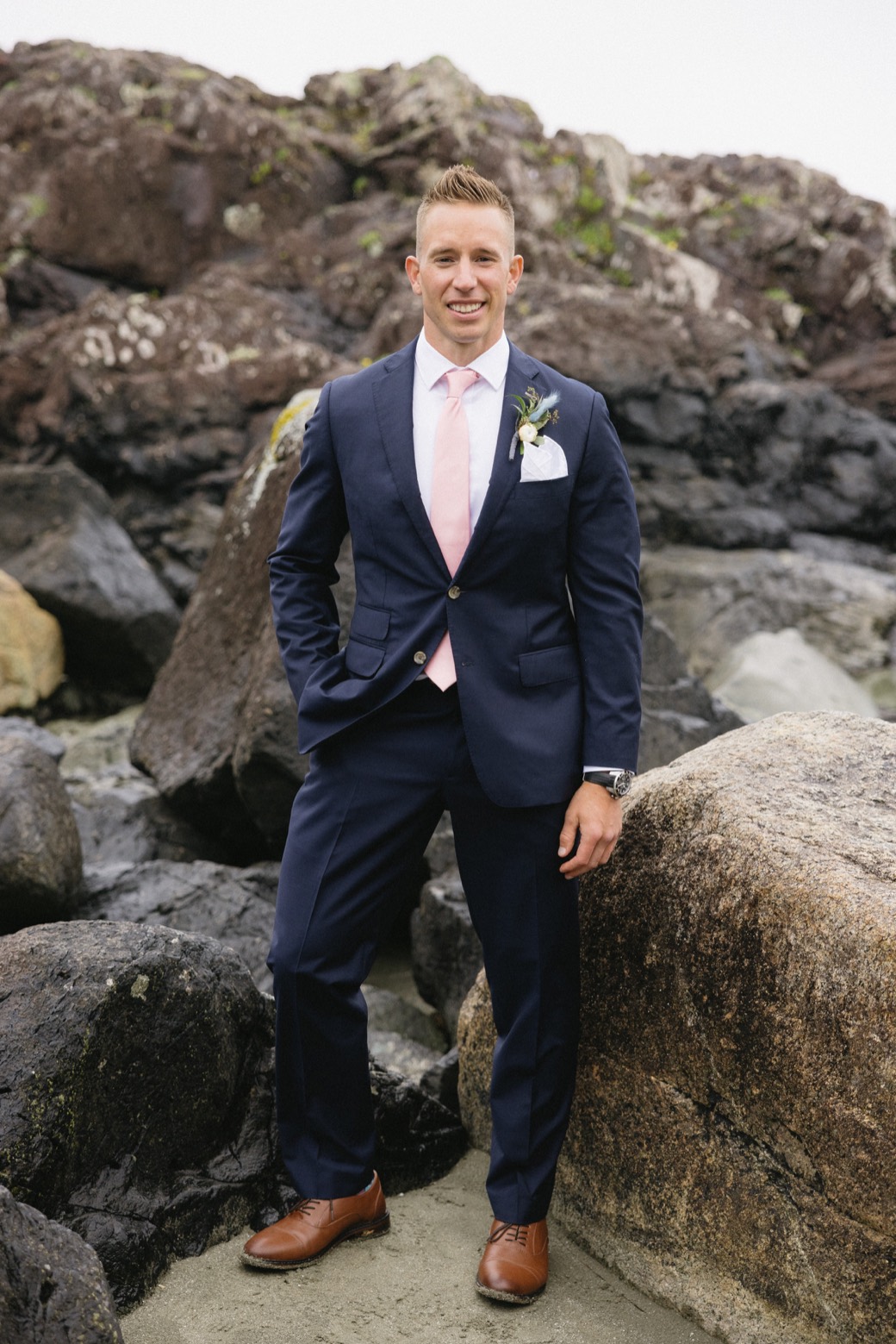 Guillaume Girard on the coast near Victoria, BC